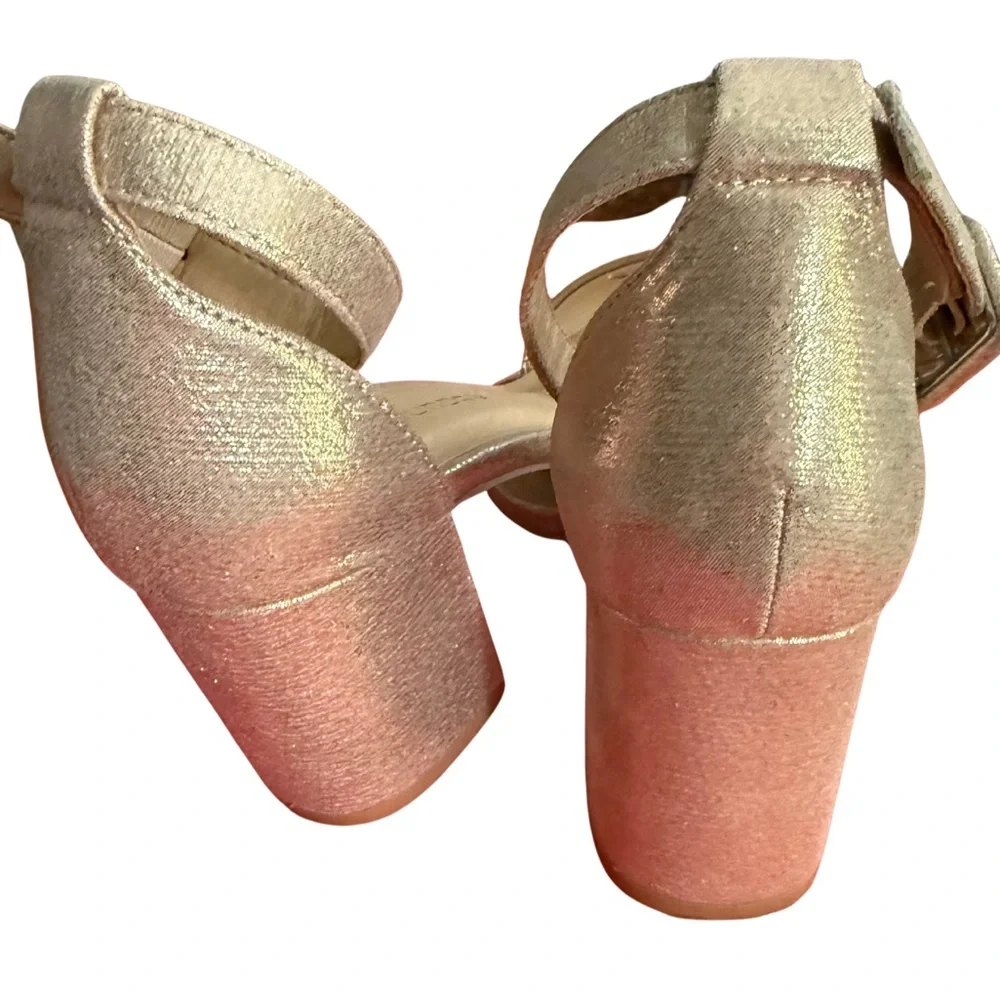CL by Laundry Metallic‎ Ankle Strap Heels